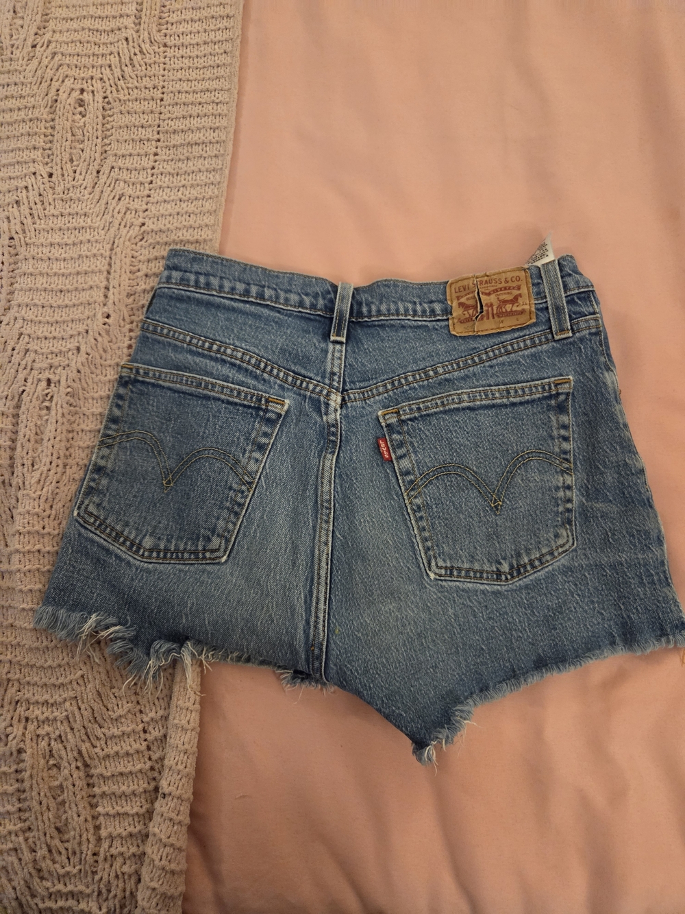 Levi's Women's Blue Denim Cutoff Shorts